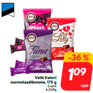 Allahindlus - Valik Kalevi marmelaadikomme, 175 g