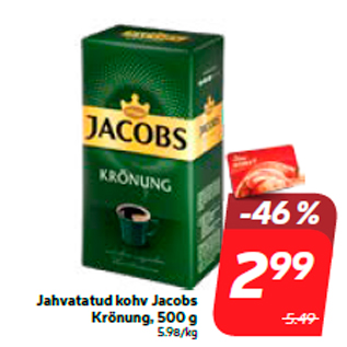 Allahindlus - Jahvatatud kohv Jacobs Krönung, 500 g