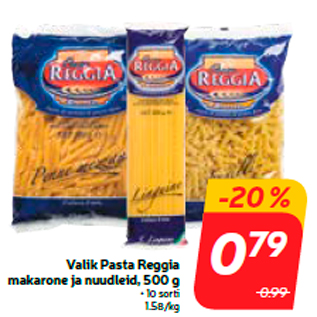 Allahindlus - Valik Pasta Reggia makarone ja nuudleid, 500 g