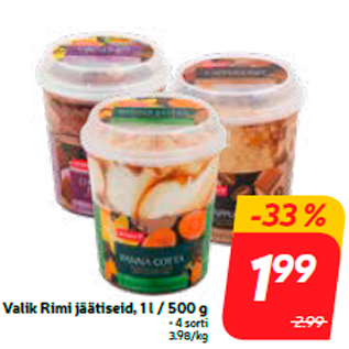 Allahindlus - Valik Rimi jäätiseid, 1 l / 500 g