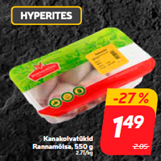 Allahindlus - Kanakoivatükid Rannamõisa, 550 g