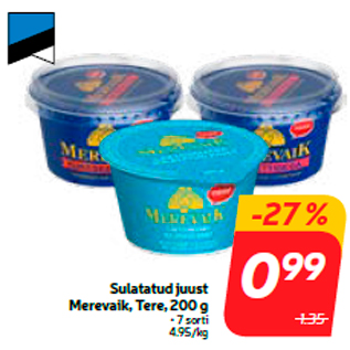 Allahindlus - Sulatatud juust Merevaik, Tere, 200 g
