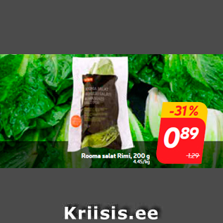 Allahindlus - Rooma salat Rimi, 200 g