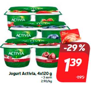 Allahindlus - Jogurt Activia, 4x120 g