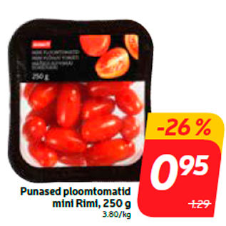 Allahindlus - Punased ploomtomatid mini Rimi, 250 g