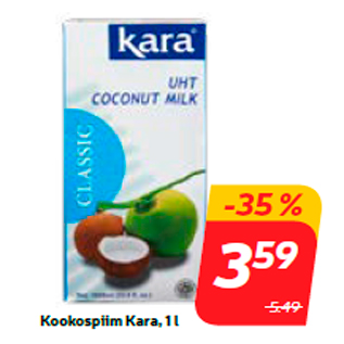 Скидка - Кокосовое молоко Kara, 1 л