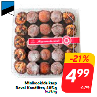 Allahindlus - Minikookide karp Reval Kondiiter, 485 g