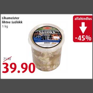 Allahindlus - Lihameister lihtne šašlõkk