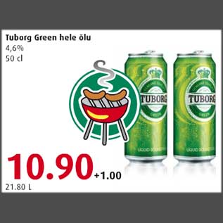 Allahindlus - Tuborg Green hele õlu