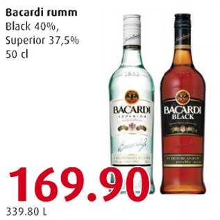 Allahindlus - Bacardi rumm