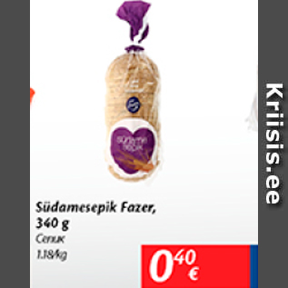 Allahindlus - Südamesepik Fazer, 340 g