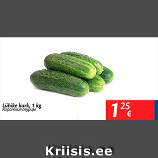 Allahindlus - Lühike kurk, 1 kg