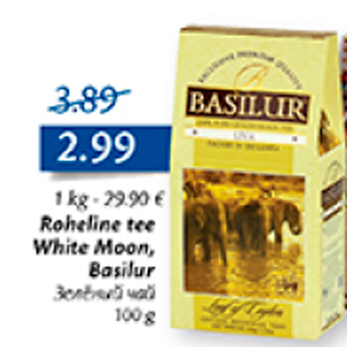 Allahindlus - Roheline tee White Moon, Basilur
