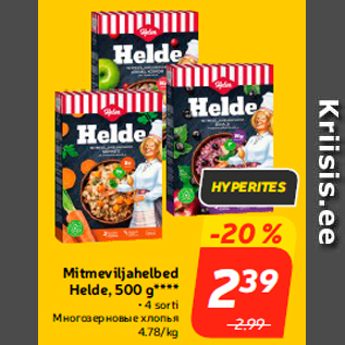 Allahindlus - Mitmeviljahelbed Helde, 500 g****