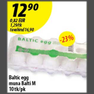 Allahindlus - Baltic egg muna Balti M