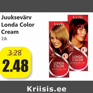 Allahindlus - Juuksevärv Londa Color Cream