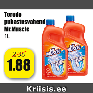 Allahindlus - Torude puhastusvahend Mr.Muscle 1L