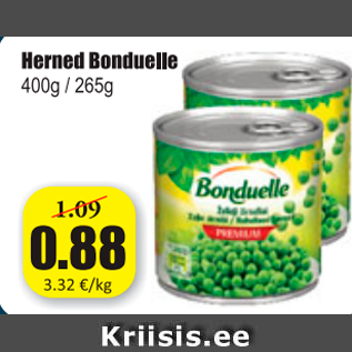 Скидка - Горох Bonduelle