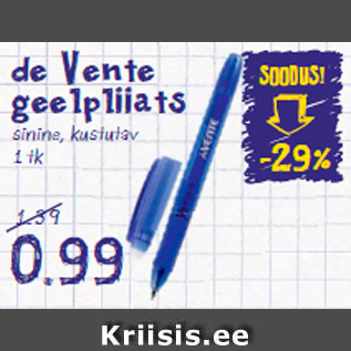 Allahindlus - de Vente geelpliiats