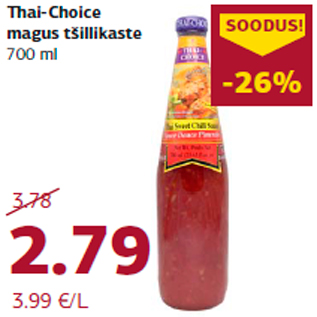 Allahindlus - Thai-Choice magus tšillikaste 700 ml