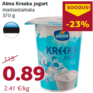 Allahindlus - Alma Kreeka jogurt