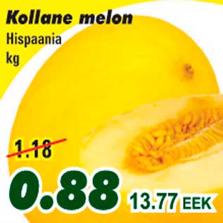 Allahindlus - Kollane melon Hispaania