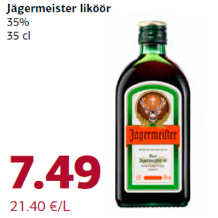 Allahindlus - Jägermeister liköör