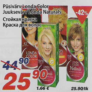 Allahindlus - Püsivärv Londa Color Juuksevärv Londa Naturals