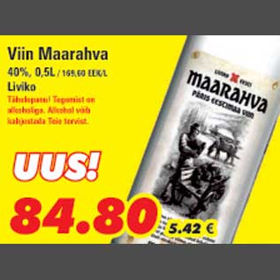 Allahindlus - Viin Maarahva