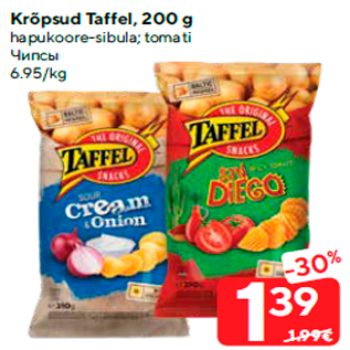 Allahindlus - Krõpsud Taffel, 200 g