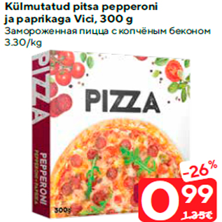 Allahindlus - Külmutatud pitsa pepperoni ja paprikaga Vici, 300 g