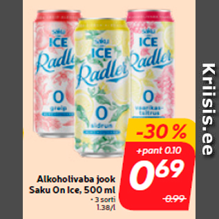 Allahindlus - Alkoholivaba jook Saku On Ice, 500 ml