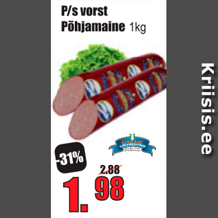 Allahindlus - P/s vorst Põhjamaine 1 kg