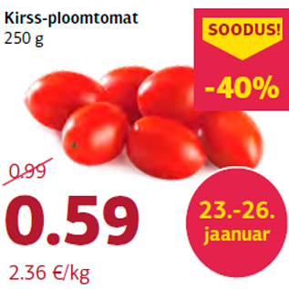 Allahindlus - Kirss-ploomtomat 250 g