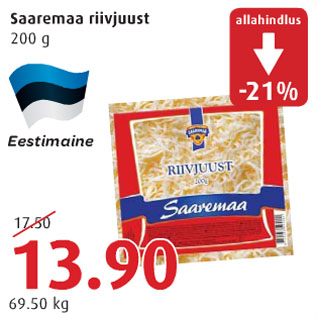 Allahindlus - Saaremaa riivjuust
