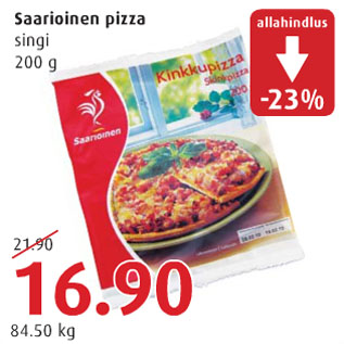 Allahindlus - Saarioinen pizza