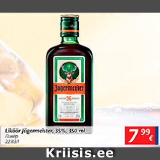 Allahindlus - Liköör Jägermeister