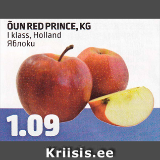 Allahindlus - ÕUN RED PRINCE, KG