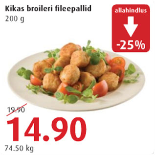 Allahindlus - Kikas broileri fileepallid