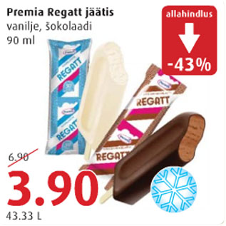 Allahindlus - Premia Regatt jäätis