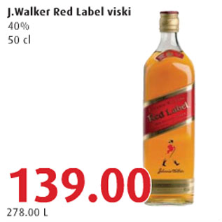Allahindlus - J.Walker Red Label viski