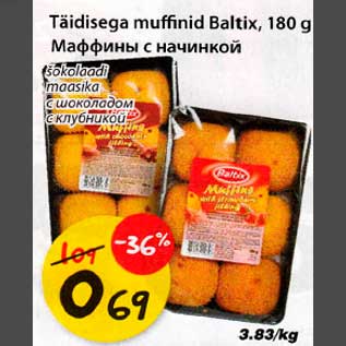 Скидка - Маффины с начинкой