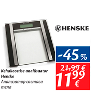 Allahindlus - Kehakoostise Analüsaator henske