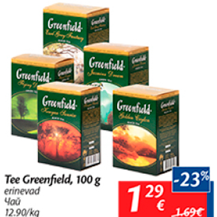 Allahindlus - Tee Greenfield, 100 g