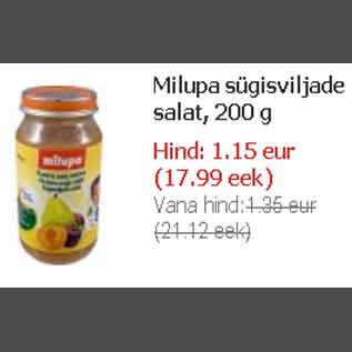 Allahindlus - Milupa sügisviljade salat