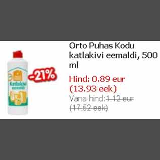 Allahindlus - Orto Puhas Kodu katlakivi eemaldi