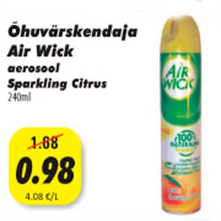 Allahindlus - Õhuvärskendaja Air Wick aerosool Sparking Citrus 240ml