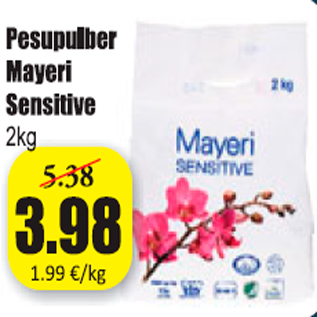 Скидка - Стиральный порошок Mayeri Sensitive 2 кг