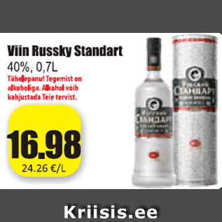 Allahindlus - Viin Russky Standart