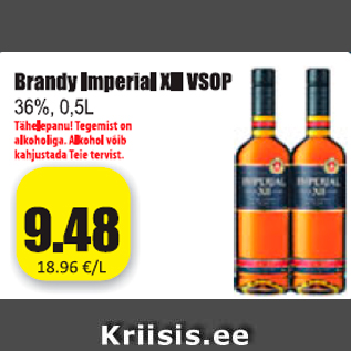 Allahindlus - Brandy Imperial XII vsop